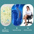 thumbnail image 6 of 2 Pcs Neck Pillow Lumbar Support for Recliner, Back Pillow for Chair with Adjustable Headrest Pillow, Back Rest Pillow for Office Chairs, Recliners,Sofa, Couch, Brown, 6 of 14