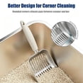 thumbnail image 3 of OAZOUF Cat Litter Scoop: Metal Kitty Litter Scoop with Reinforced Comfortable Handle, Double Mesh Design, Heavy Duty, Durable, Poop Sifting, for Litter Box, Grey (Oversized), 3 of 10