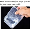 thumbnail image 3 of Meal Prep Containers 100Pack 33.8 OZ,Single Compartment with Lids,Plastic Lunch Box Food Box Container With Lid,Mostly Used For Takeaway,Disposable Lunch Boxes. (Black,33.8 OZ 100Pack), 3 of 7