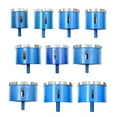 thumbnail image 2 of BE-TOOL Diamond Drill Bits Hole Saw Carbide Slotted Edges for Tile Glass Marble Granite Stone Blue, 2 of 8