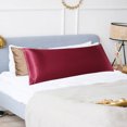 thumbnail image 2 of Unique Bargains Satin Body Pillowcases Soft with Zipper Closure 1pc, 2 of 8