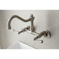 thumbnail image 3 of Kingston Brass Vintage Double Handle Wall Mount Kitchen Faucet, 3 of 5