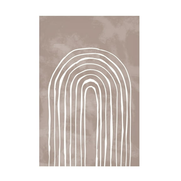 Pictufy Studio II 'Arch One Way 3 White' Canvas Art - 12 x 19 Inches