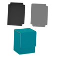 thumbnail image 2 of Caja para baraja de cartas con 2 divisores que se adapta a más de 100 cajas de almacenamiento de tarjetas versátiles de 3,1x3x4 pulgadas Azul verde, 2 of 8