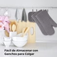 thumbnail image 2 of Guantes para Cocina, Guantes para Horno y Agarraderas para Cocina Resistentes al Calor, Guantes y Agarradores Extralargos con Superficie de Silicona Antideslizante para Cocinar hasta 500℉/260℃, 2 of 5