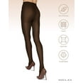 thumbnail image 6 of Melas Women's Melas Microfiber Opaque Control Top Tights - Womens - Female, Q1-2, Dark Chocolate, 6 of 12