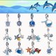 thumbnail image 3 of Charms 100 % Real 925 Plata Esterlina Océano Serie Cangrejo Tortuga Sirena Encantos Abalorios Ajuste Original Pandora Pulseras Brazalete Joyería Regalos, 3 of 4