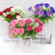 thumbnail image 1 of Gwong Decoración hogareña Flor artificial llena de vitalidad, ornamental, sin agua, necesidad, gota de agua, camelia, plantas de simulación para balcón. Gwong 21080570, 1 of 6