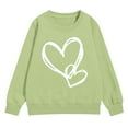 thumbnail image 5 of Ruyang Girls Preppy Heart Sweatshirts Oversized Pullover Sweatshirt Kids Fall Winter Long Sleeve Cute Trendy Hoodies, 5 of 9