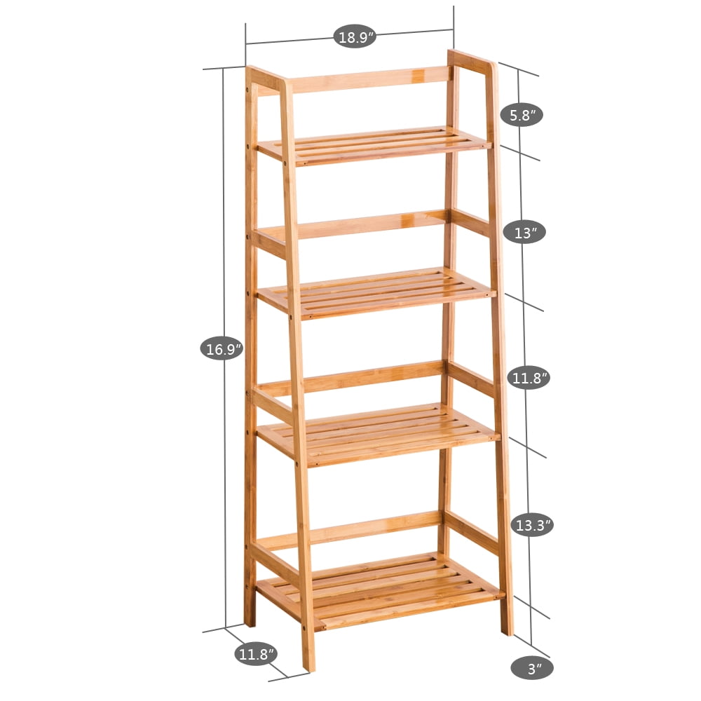 Lowestbest Four-Story Inclined Ladder, Inclined Bookshelf, Industrial Ladder Bookshelf, Antique Bookshelf, Office, Bathroom, Living Room Storage Lowestbest Four-Story Inclined Ladder, Inclined Bookshelf, Industrial Ladder Bookshelf, Antique Bookshelf, Office, Bathroom, Living Room Storage