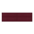 thumbnail image 6 of Jaxx Panelist Modern Padded Headboard – Set of 4 Wall Mounted Panels - King, Vino Red Microvelvet, 6 of 7