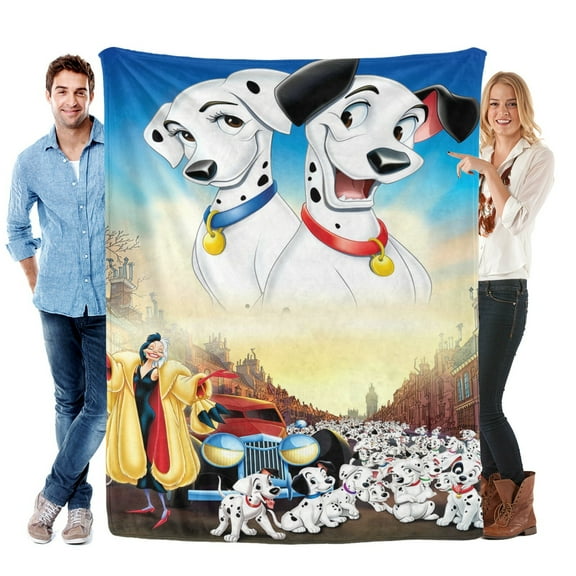 101 Dalmatians Blanket Soft Bed Sofa Couch Throw Cozy Lightweight Birthday Gift