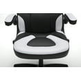 thumbnail image 5 of OFM Essentials Collection Racing Style Bonded Leather Gaming Chair, in White (ESS-3085-WHT), 5 of 13
