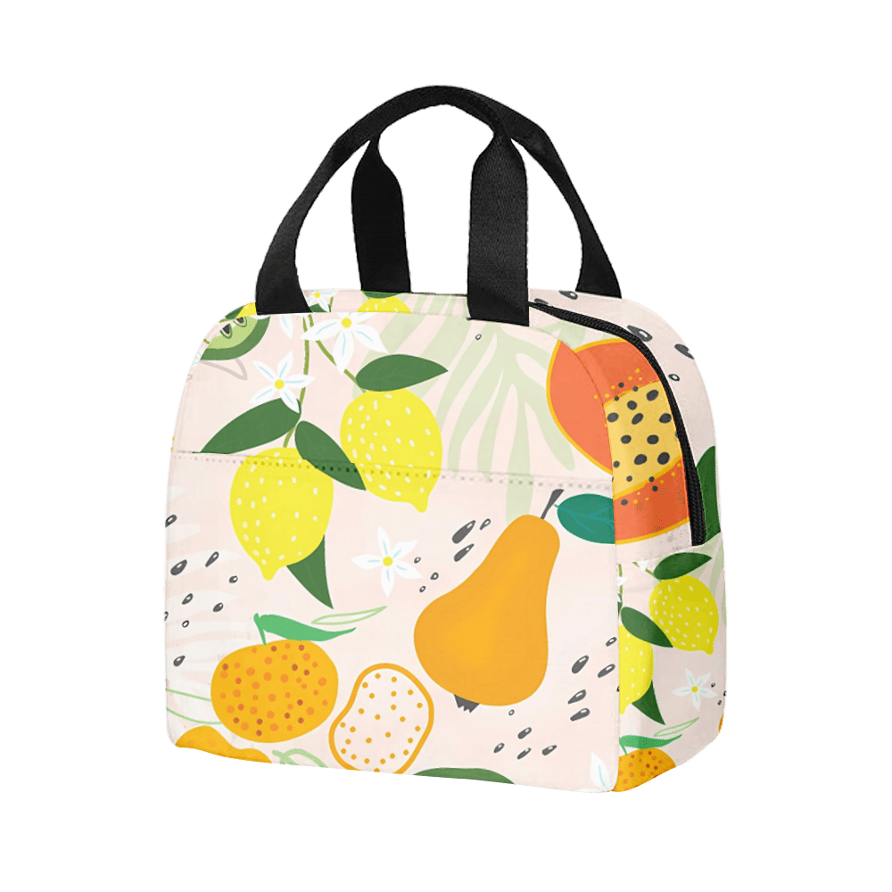 Fruit Print Lunch Bag Cooler Thermal Insulated Lunch Boxes for Adult