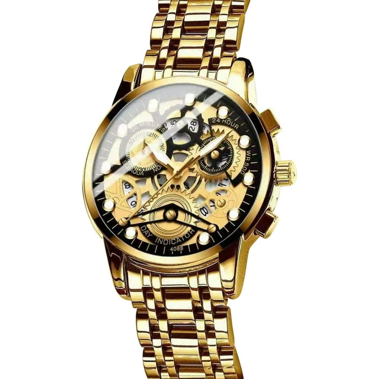 Leesechin Watch Automatic Non-Mechanical Watch Men's Skeleton