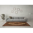 thumbnail image 3 of Ahgly Company Indoor Rectangle Medallion Brown Traditional Area Rugs, 8' x 12', 3 of 4