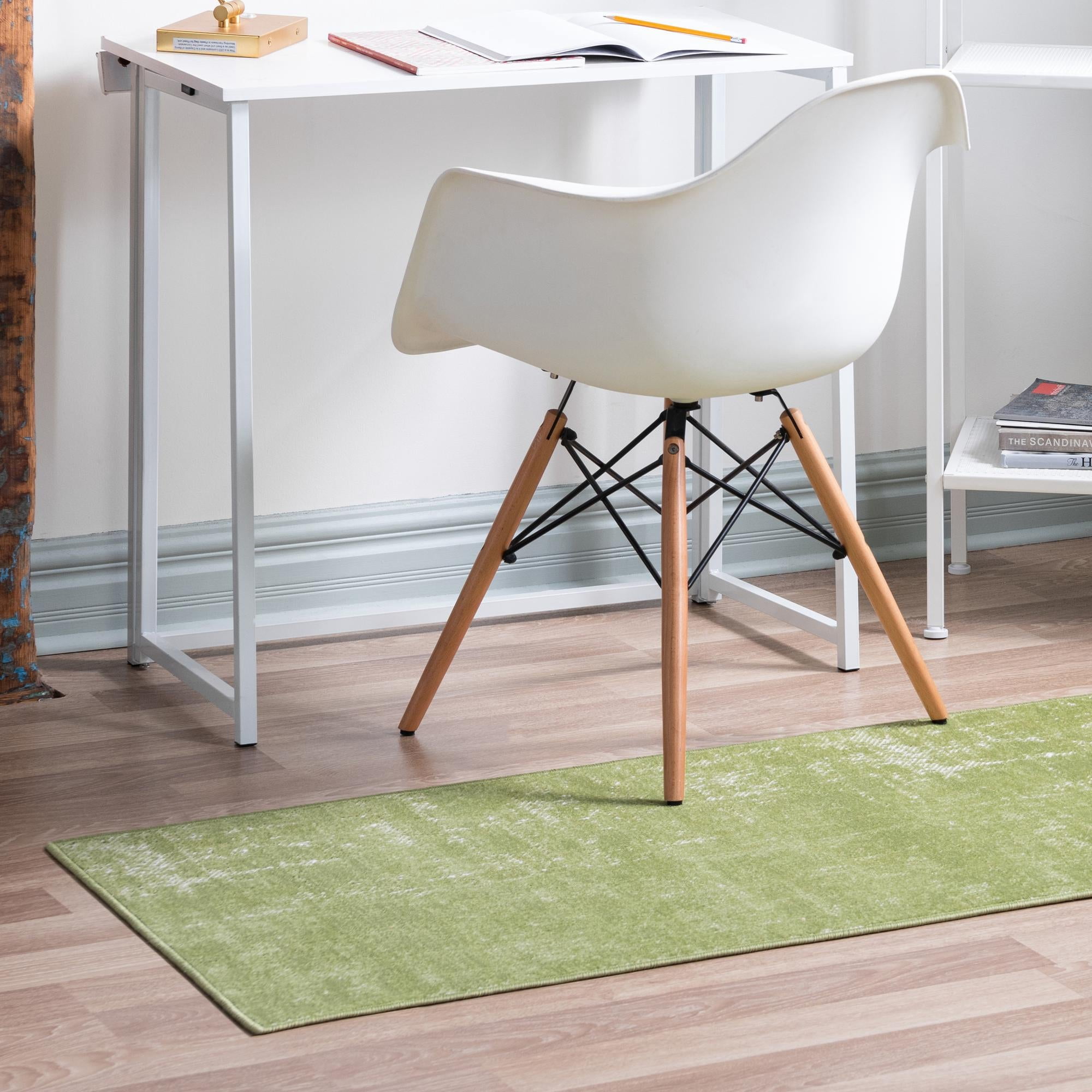 Unique Loom Valencia Collection Area Rug - Seville (2' x 6' 1" Runner Green/Ivory)
