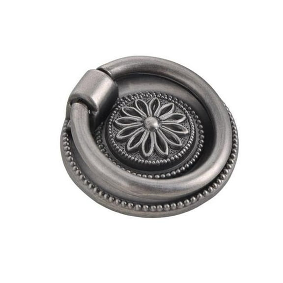 Medici 1.62 in. Pewter Ring Cabinet Pull