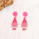 thumbnail image 1 of Pendientes de corazón de San Valentín - Pendientes de acrílico para mujer, 1 par, joyería roja y rosa, 1 of 3