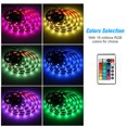 thumbnail image 3 of Kit de luces de tira LED 5m / 16.4ft Longitud 5050 Control remoto RGB Cambio de color Impe CACAGOO cinturón ligero, 3 of 7