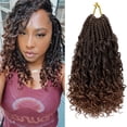 thumbnail image 1 of Goddess Box Trenzas Cabello de ganchillo 10 pulgadas 8 paquetes Pre-bucle Bohemio Crochet Boho Caja Trenzas con extremos rizados 3X Trenzas de ganchillo Cabello para mujeres Cabello trenzado sintético, 1 of 5