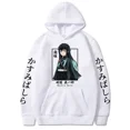 thumbnail image 1 of Sudadera con capucha de Demon Slayer para mujer, suéter con estampado de Anime japonés, Harajuku, Muichiro, Tokito, talla grande, novedad, 1 of 2