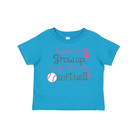 

Inktastic Future Softball Player Girls Gift Toddler Toddler Girl T-Shirt