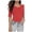 Red, variant on Fgnfyis Womens Short Sleeve Tops Women's Half Sleeved T Shirt Solid Color Basic Shaping Fit Top T Shirts for Women Pink M