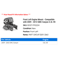 thumbnail image 2 of Front Left Engine Mount - Compatible with 2009 - 2012 GMC Canyon 5.3L V8 2010 2011, 2 of 2