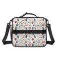 thumbnail image 2 of Baseball Players and Speech Bubbles Insulated Lunch Bag with Shoulder Strap and Bottle Holder,Bento School Lunch Bag Box,11x9.5x3.5 Inches, 2 of 5