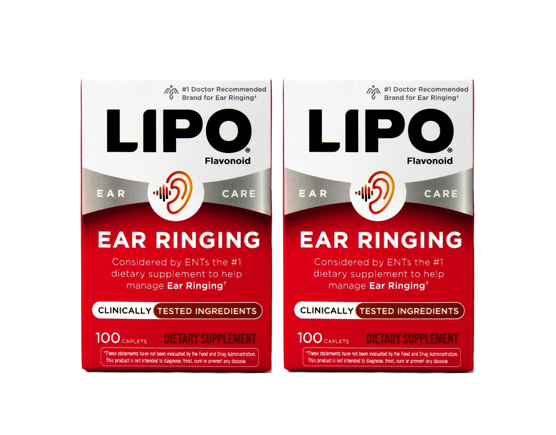 Lipo Flavonoid Plus Day and Night Caplets, Ear Ringing and Tinnitus Relief, 90 Ct
