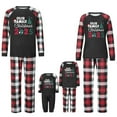 thumbnail image 5 of TrendOFT Family Christmas Pajamas Matching Sets for Men Christmas PJs Long Sleeve Crew Neck Sleepwaear Xmas Holiday Family Loungewear Sets Black, 5 of 5