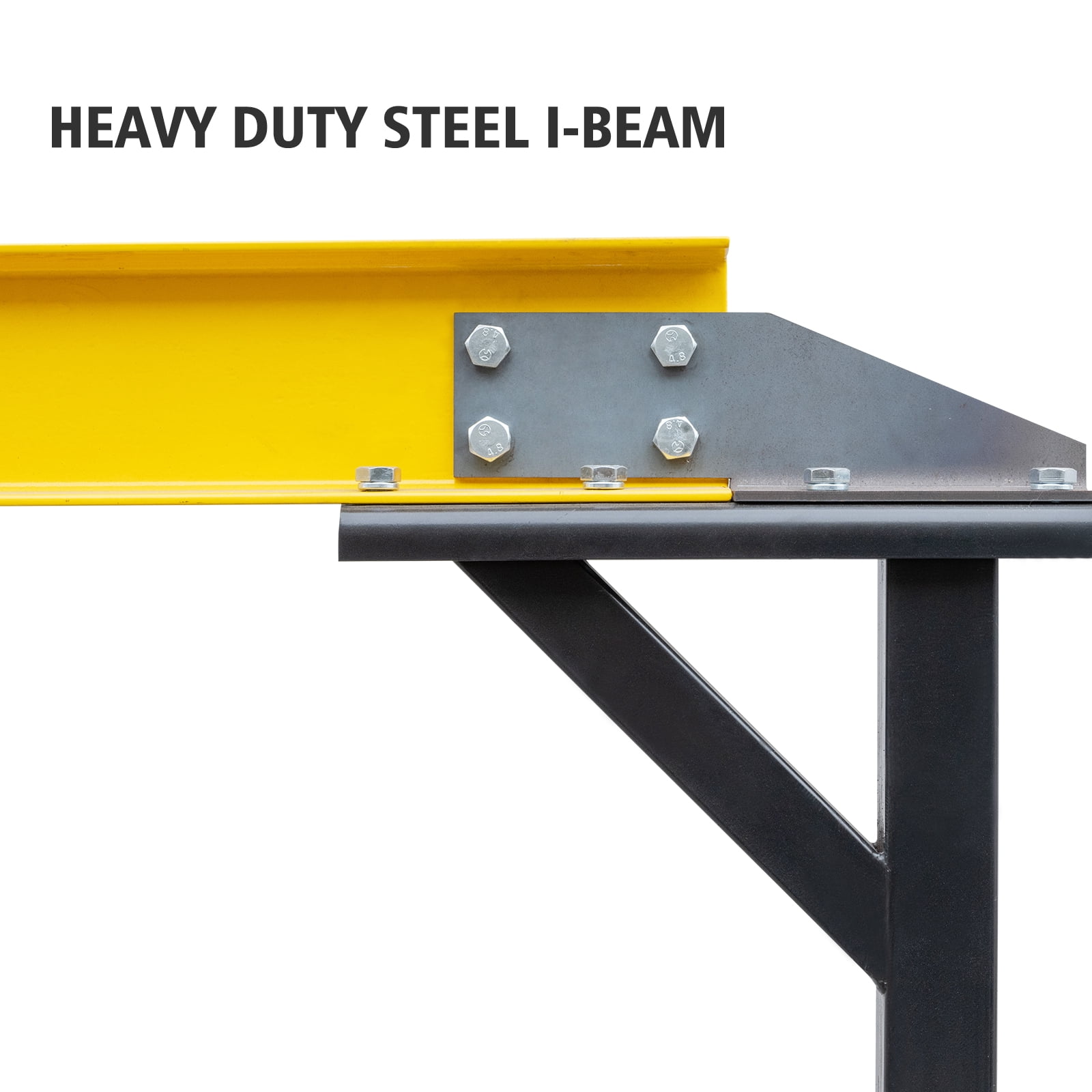 Adjustable Gantry Crane - 1 Ton (2200Lbs) Capacity Portable Hoist with Height Adjustable from 97" to 141" - Perfect for Factories, Construction Sites, Warehouses, and Car Repairs