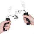 thumbnail image 3 of 4pcs Bendable Cutlery Disabled Utensil Adult Weighted Utensils Elderly Built Adults Adaptive Tableware Gadgets, 3 of 5