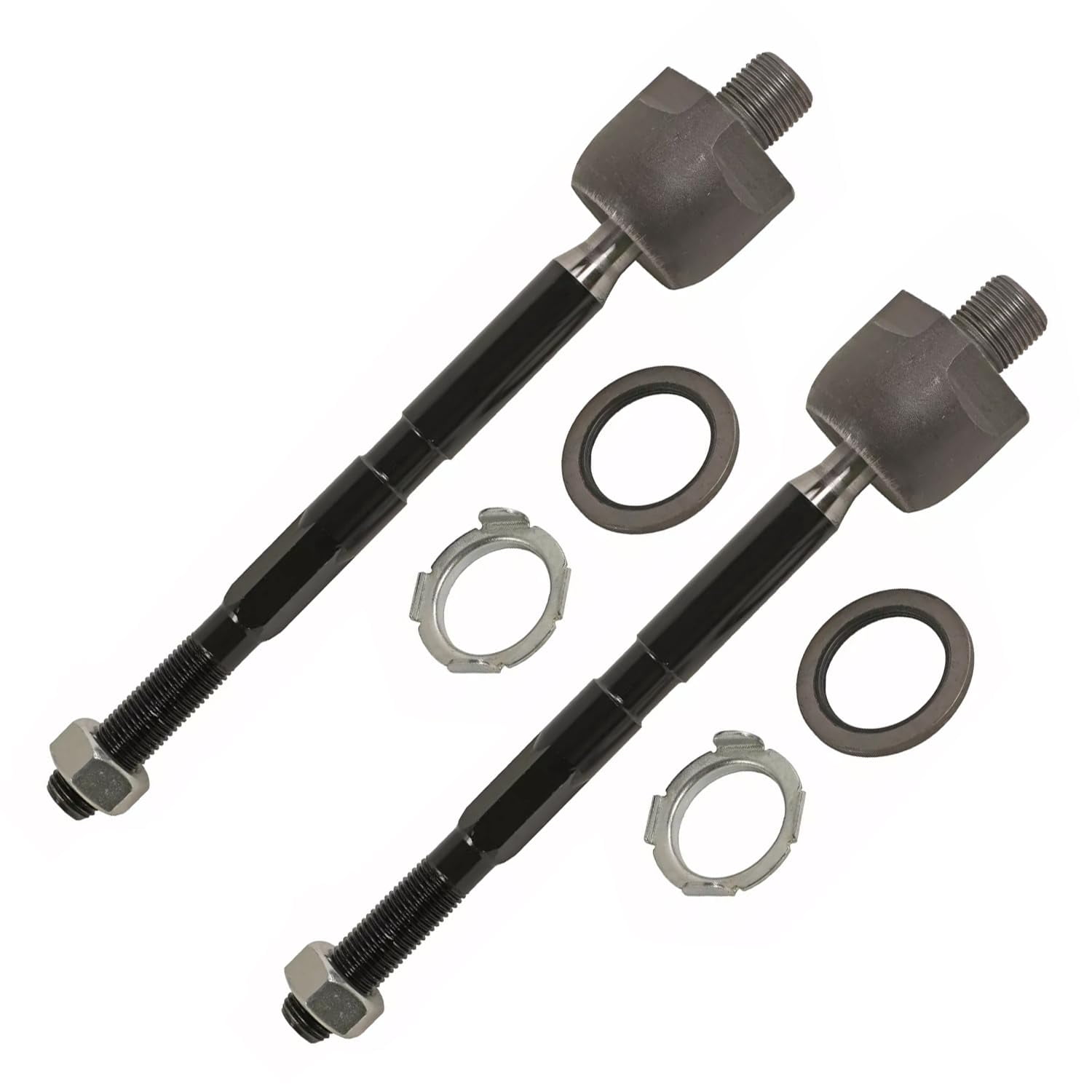 Detroit Axle - 6pc Front End Control Arms Kit for 2016-2021 Honda Passport Pilot Ridgeline 2 Lower Control Arms with Ball Joints 4 Inner Outer Tie Rods 2017 2018 2019 2020 Replacement