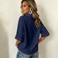 thumbnail image 3 of Bexdxz 9/11 25Th Anniversary Shirt Womens Memorial 911 Never Forget V Neck Tshirts Navy 2XL, 3 of 5