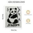 thumbnail image 2 of Nawypu  Panda Just A Girl Who Loves Pandas White Canvas Wall Art Decorations Prints, Girls Bedroom Room Pictures, 2 of 5