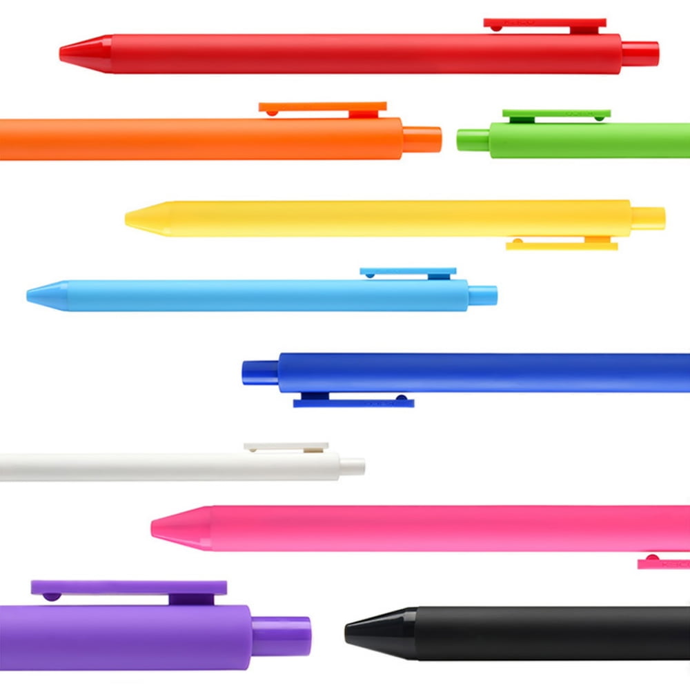 KACO Soft Touch Retractable Gel Ink Pens 0.5mm Fine Point Rainbow Pen 
