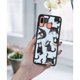 thumbnail image 5 of WIRESTER Shockproof Soft Rubber Cover Case for Samsung Galaxy A20 / A30 6.4" 2019, Black White Tuxedo Cat Playful Postures On Pale Aqua Background, 5 of 5