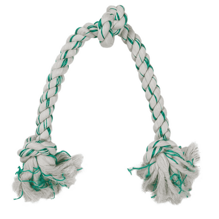 Petmate Fresh 'N Floss Spearmint 3 Knot Tug Dog Rope Toy, X Large