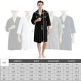 thumbnail image 3 of Robes for Men, PUTUO Mens Robe, Lightweight Soft Spa Nightgowns Pajamas for Men with Pockets, Grey, 3 of 6