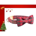 thumbnail image 3 of Collar para perro con forma de lazo navideño de estilo único, ajustable de 41 a 61 cm, 3 of 6