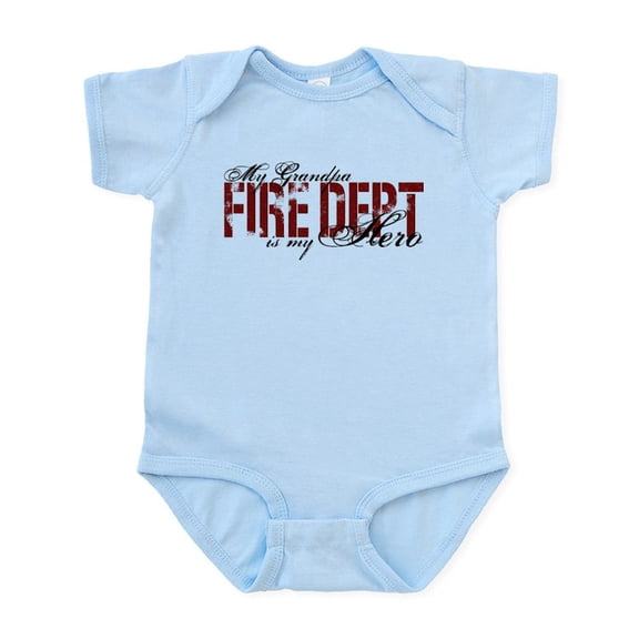 CafePress - My Grandpa My Hero Fire Dept Infant Bodysuit - Baby Light Bodysuit, Size Newborn - 24 Months