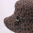 thumbnail image 6 of Unir Outdoor Hiking Leopard Print Bucket Hat for Women, Wide Brim with Windproof Chin Strap, UV Protection Sun Hat, 1 Piece, One Size, 6 of 6