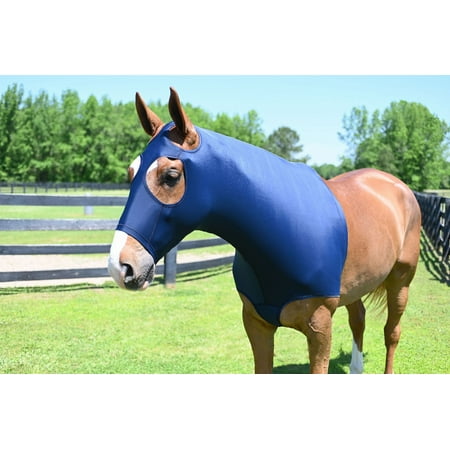 UPC: 0840875066509 | Gatsby Lycra Mane Stay Hood Navy Medium (800-1100lbs)