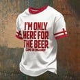 thumbnail image 2 of Men's 2026 Soccer Fan , Patriotic Red White Football Shirt, Lightweight Casual Sportswear, 2 of 4