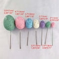 thumbnail image 3 of 20Pcs Easter Foam Eggs Handicraft Cake Stake Ornament Supplies for Festival Holiday Party Background Decor, 3 of 9