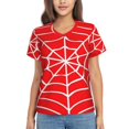 thumbnail image 1 of Spider-Man T-Shirt à Manches Courtes Col en V pour Femmes, 1 of 7