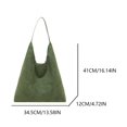 thumbnail image 2 of Slouchy Purse Tote Hobo Bolso Hombro Mujeres Gamuza Color Sólido Mano para El, 2 of 6