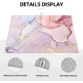 thumbnail image 3 of Marble Dish Drying Mat Large for Kitchen Counter Absorbent Reversible Pink Dish Drainer Pad for Coffee Bar 18 x 24 In Home Decor, 3 of 7